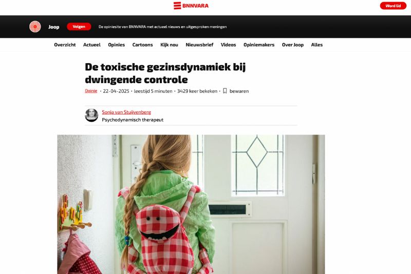 In de media: BNNVARA - Toxische Gezinsdynamiek